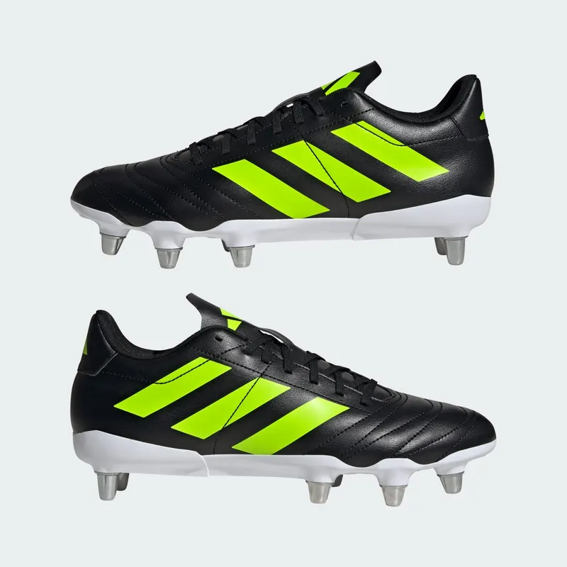 adidas Kakari SG Rugby Core Black Lucid Lemon Cloud White (JQ2333)