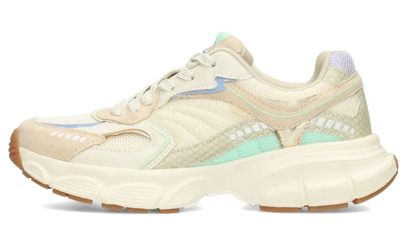POSH by Poelman sneaker Beige / Donkerbeige / Mintgroen (C1352213PSH)