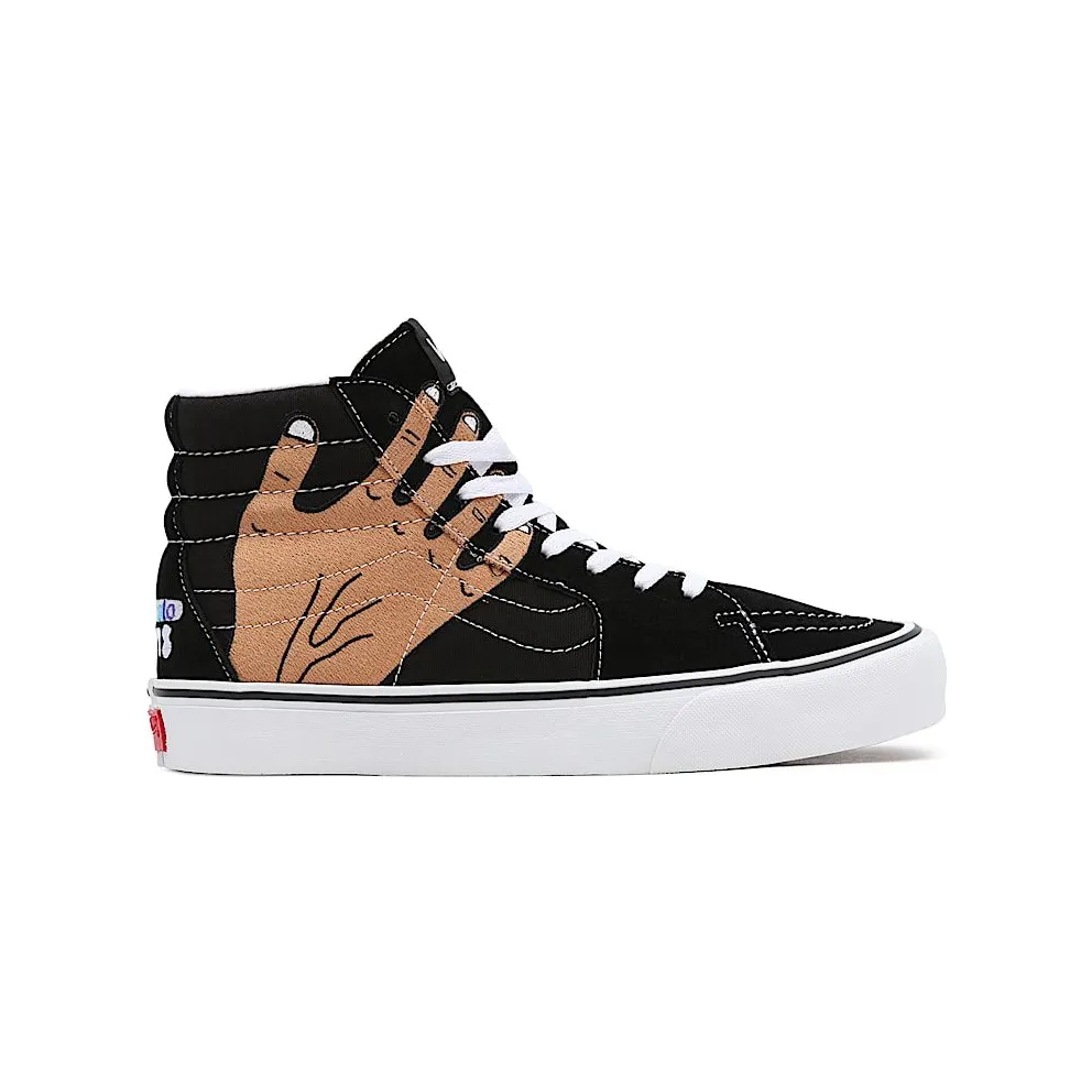 Vans x Imran Potato SK8-Hi VR3 LX Black / True White / Fenugreek – “Black / White / Potato Hand” (VN0A5EE7B7H1)