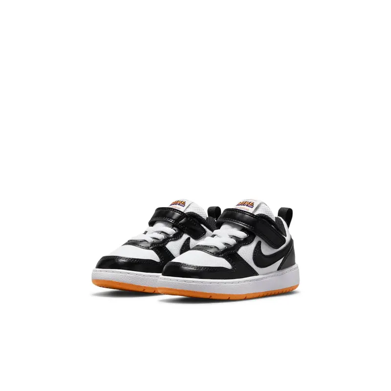 Nike Court Borough Low 2 White Black Kumquat (DN1230-100)