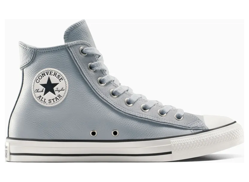 Converse Chuck Taylor All Star Leather & Suede (Wide Width) Grey Area/Egret/Barely Grey (A14250C)