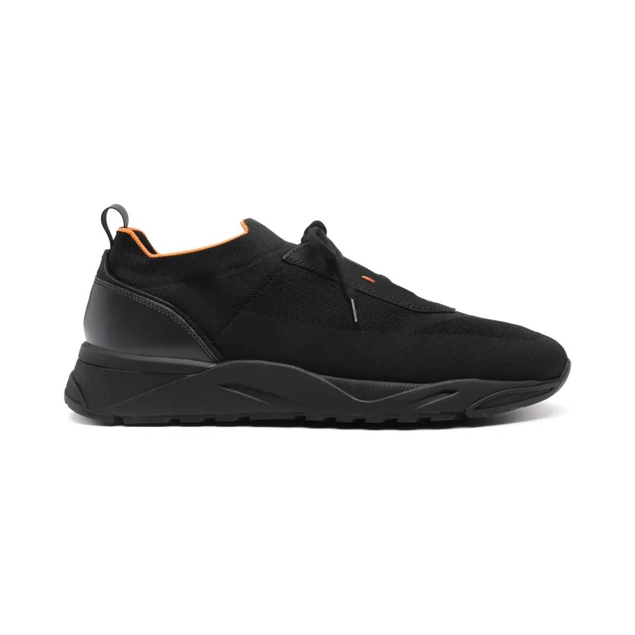 Santoni Stretch Knit And Leather (MBIO21601NERNHOD)