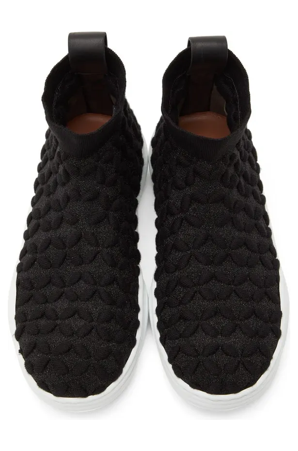 Alaïa Black Sock Sneaker 999 Black (AA3T011TK003) (5)