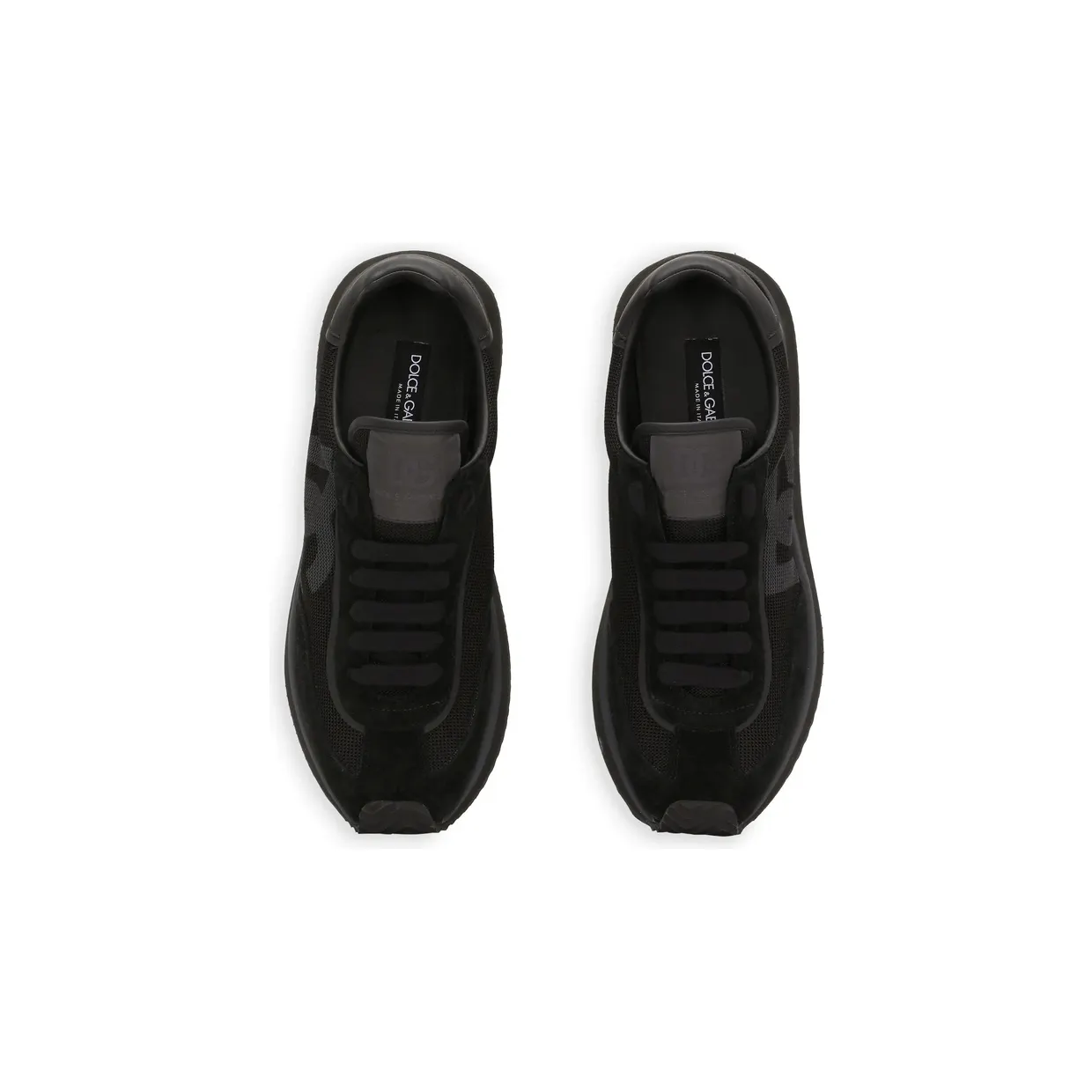 Dolce & Gabbana Mixed-material DG Cushion “Black” (CS2288 A5355 8B956) (4)