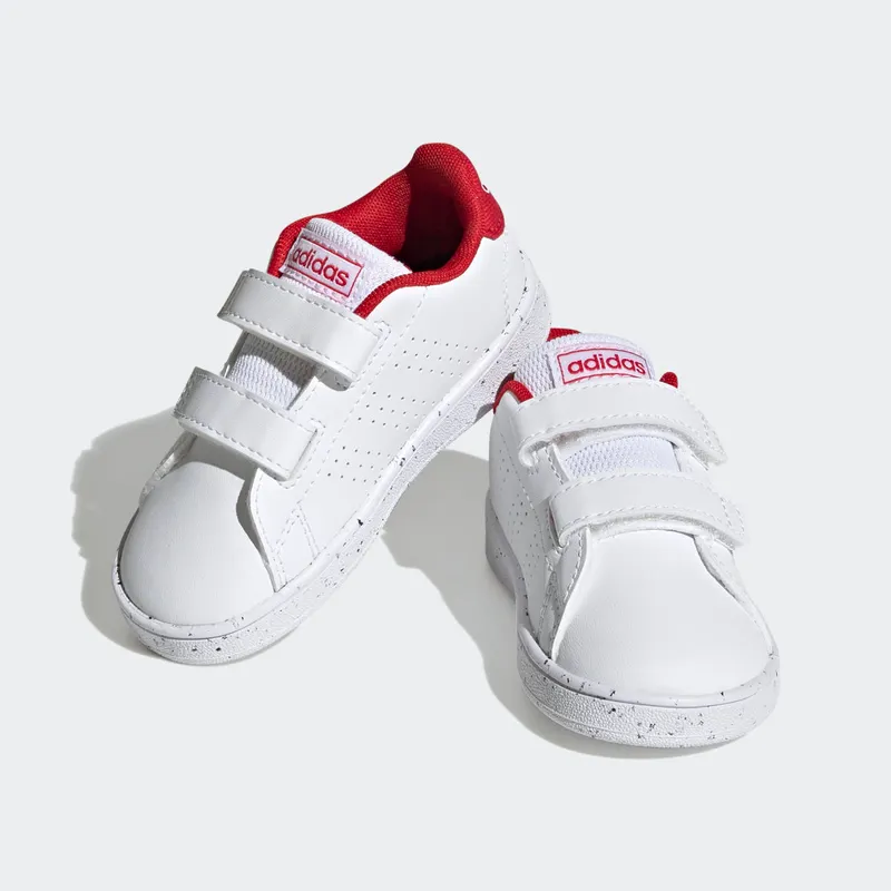 Adidas Advantage Lifestyle Court Two Hook-and-Loop Cloud White / Cloud White / Better Scarlet (H06216)