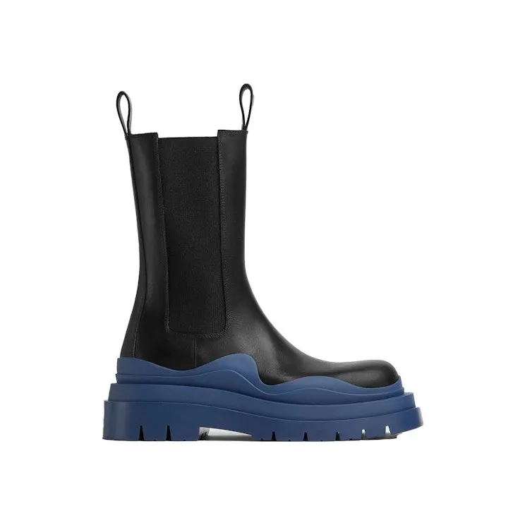 Bottega Veneta Tire Boots Black Blue (630297 VBS50 1759)