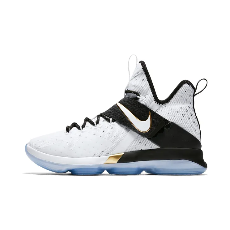 Nike LeBron 14 BHM “White / Black / Metallic Gold” (860634-100)