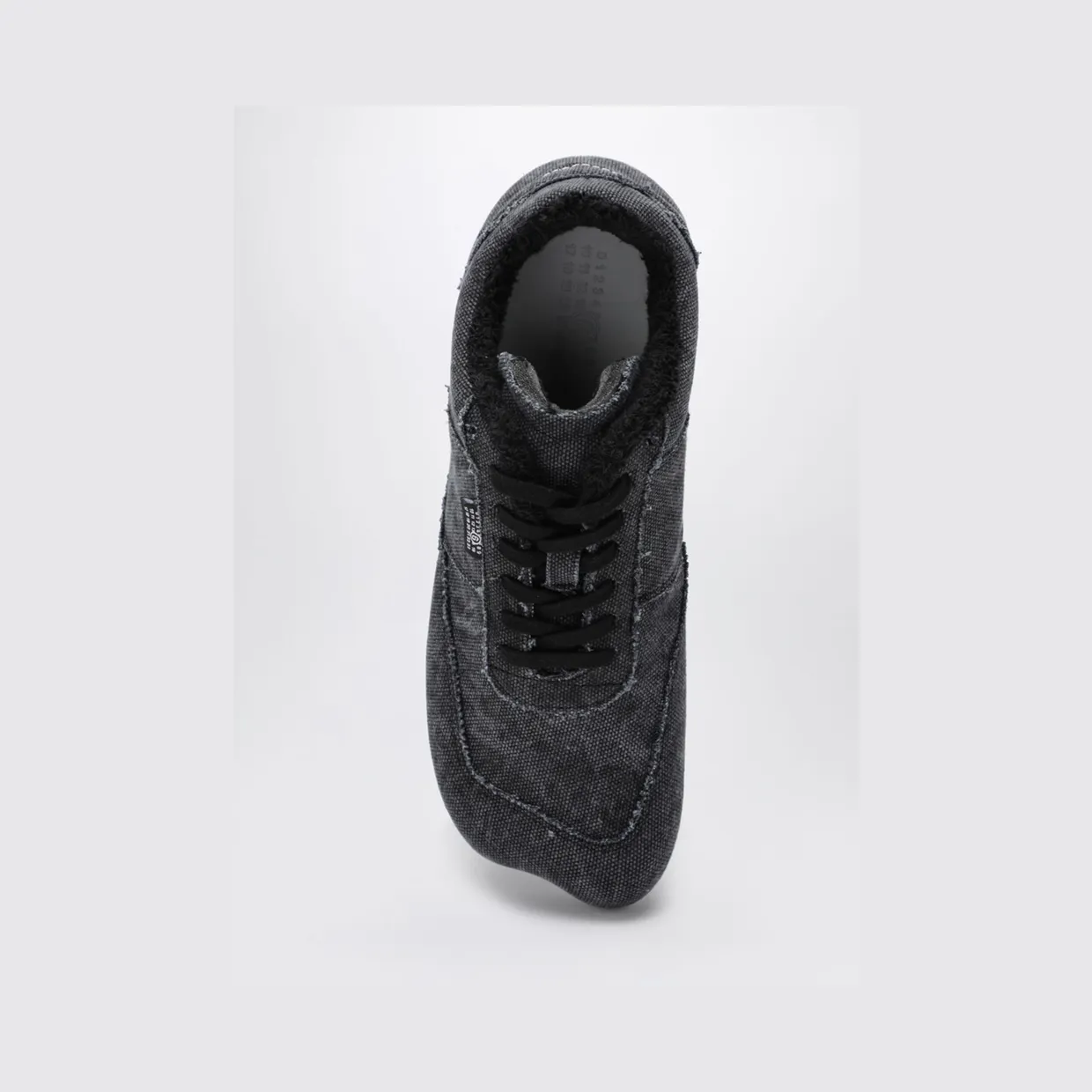 Maison Margiela Anatomic Washed Cotton Canvas Sneakers Black (SH1WS0024P7602T8013) (2)
