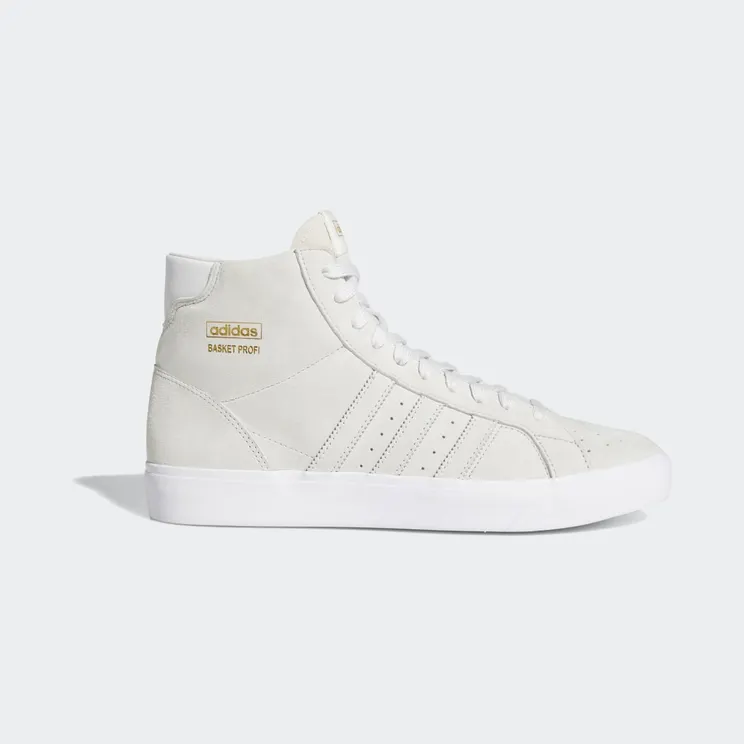 adidas Basket Profi Crystal White / Crystal White / Gold Metallic (FW3104)