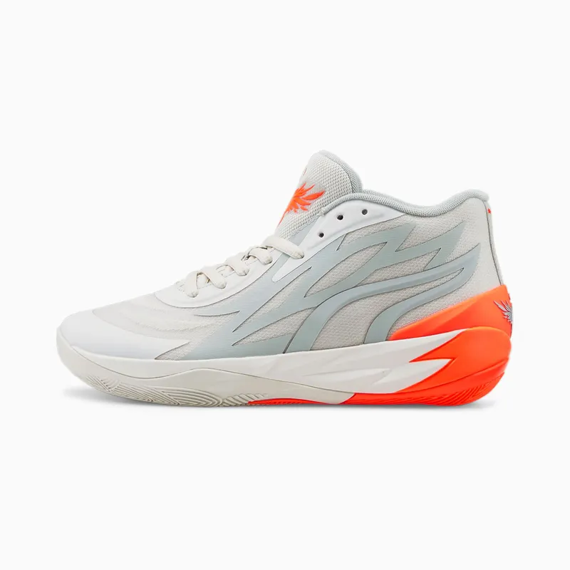 Puma MB.02 Basketball Shoes Grey/Orange (378288-02)