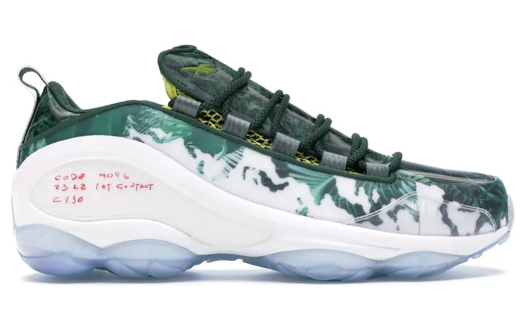 Reebok DMX Run 10 Extra Butter The Predator White/Scout Green-Scarlet-Yellow (Other Brands Reebok)