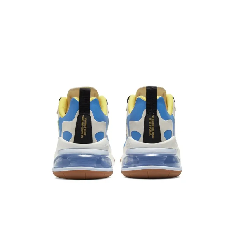 Nike Air Max 270 React Brand Heritage (W) Sail/Blue-Red-Yellow (CT1634-100)