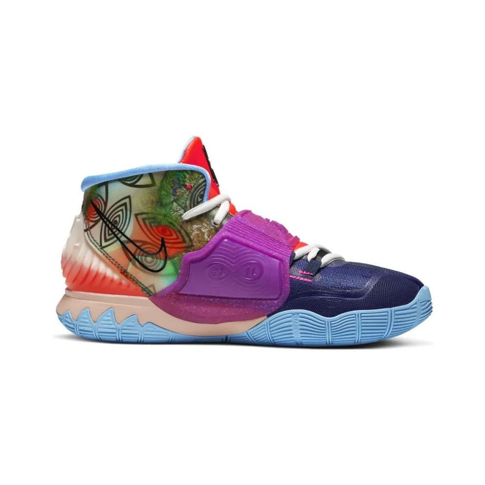Nike Kyrie 6 Preheat Collection Heal the World (GS) Midnight Navy/Bright Crimson-University Blue-Black (CV5574-403)