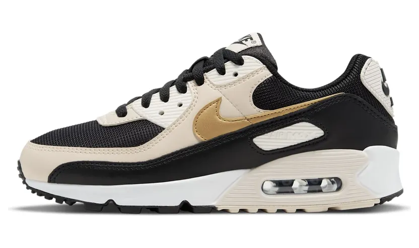 Nike Air Max 90 ‘Black Metallic Gold’ “Black / Summit White / Light Orewood Brown / Metallic Gold” (DB9578-001)