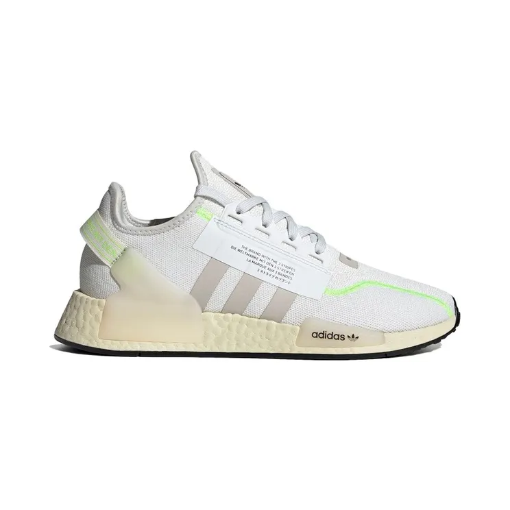 adidas NMD R1 V2 Crystal White Signal Green (GY6165)