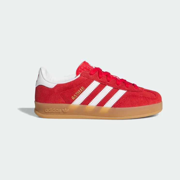 Adidas Gazelle Indoorschoenen Better Scarlet / Cloud White / Gum (IH9136)