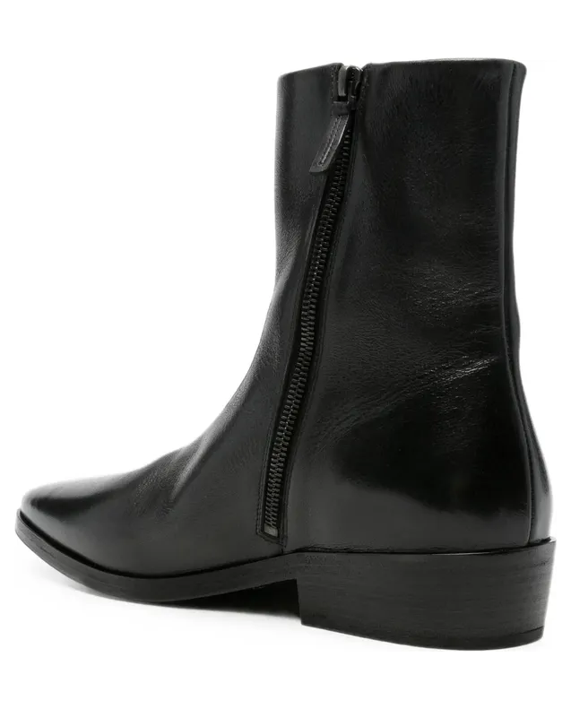 Marsèll Side-zip Leather Ankle “Black” (MM4975 P009 666) (2)