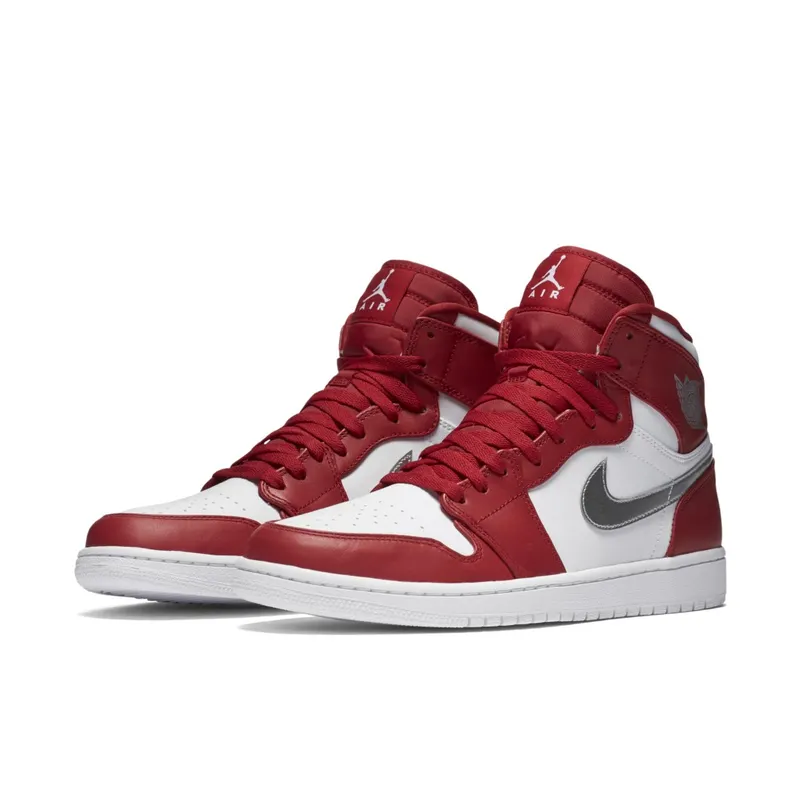 Jordan 1 Retro Silver Medal Gym Red/Metallic Silver-White (332550-602)