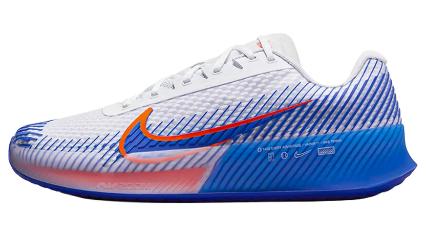 Nike Court Air Zoom Vapor 11 HC “White Hyper Crimson Hyper Royal” (DR6966-105)