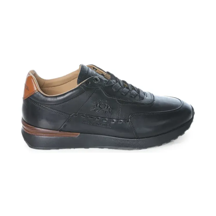 La Martina met leren vlakken “Black” (LFM252701F011)