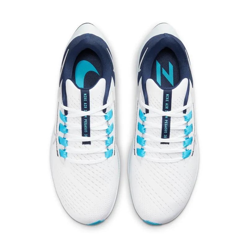 Nike Air Zoom Pegasus 38 White Midnight Navy (CW7356-101)
