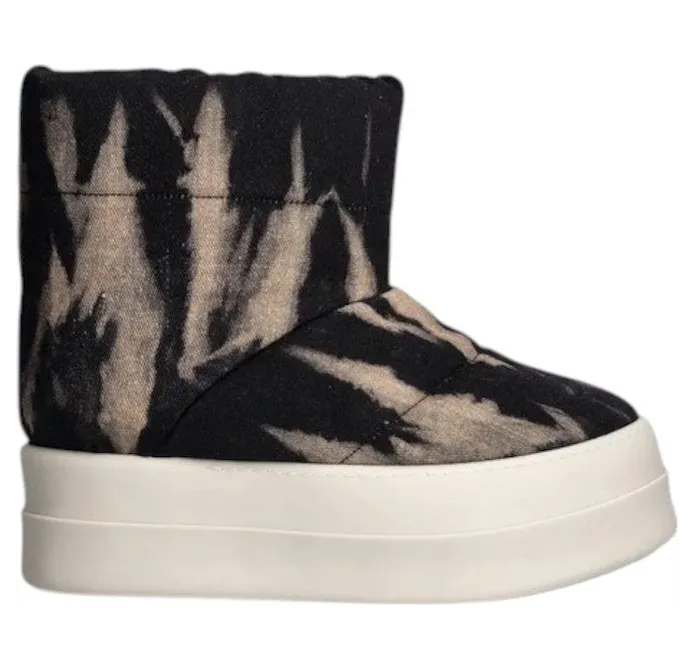 Rick Owens DRKSHDW Mega Bumper Low Lunar Boot Black Beige (DU02D2839 DBSUPA)