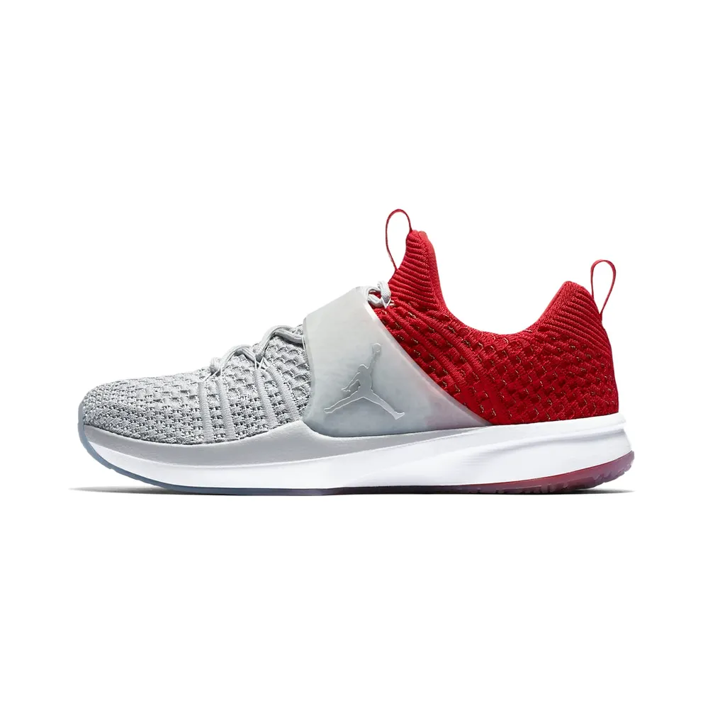 Jordan Trainer 2 Flyknit Wolf Grey Gym Red Wolf Grey/Metallic Silver-Gym Red (921210-004)