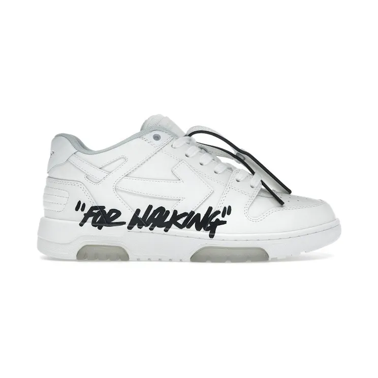 OFF-WHITE Out Of Office OOO Low Tops For Walking White Black (OWIA259C99LEA0190110)