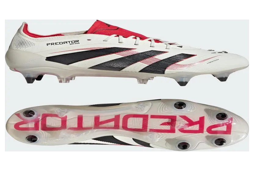 adidas Predator Elite SG Off White Core Black Pure Ruby (JR2604)