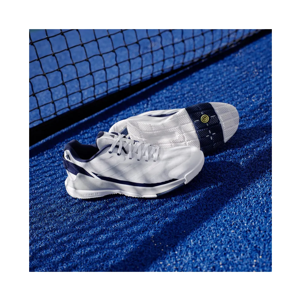 Adidas Crazyquick Padel Cloud White / Silver Metallic / Dark Blue (JR2127)
