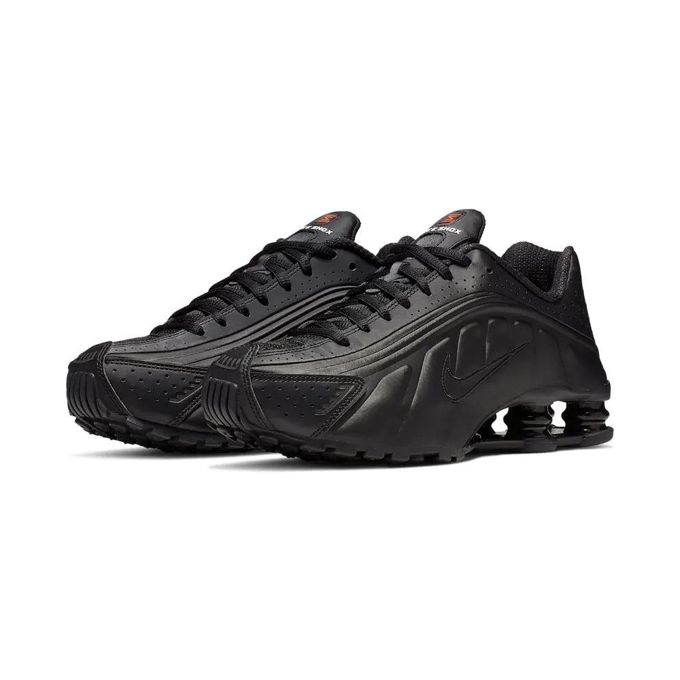 Nike Womens Shox R4 Black Max Orange (2019) (AR3565-004)
