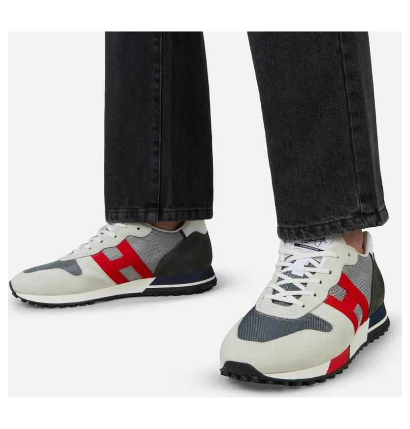 Sneakers Hogan H383 Grey Red (HXM3830AN51MVC0A1D) (6)