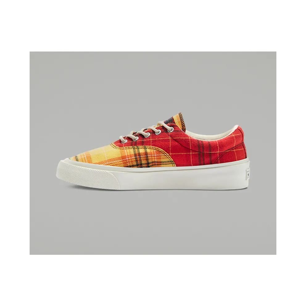 Converse Skid Grip Ox Twisted Plaid Egret/Multi-Egret (169218C)