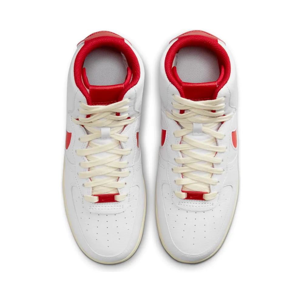Nike Air Force 1 High Sculpt “White / Gym Red / Alabaster / Light Crimson” (FN3500-100)