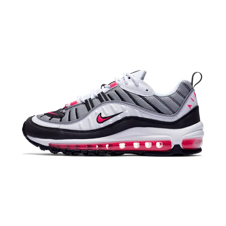 Nike Air Max 98 “White / Dust / Reflect Silver / Solar Red” (AH6799-104)