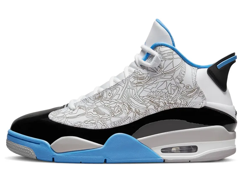 Jordan Dub Zero Legend “White / Black / Neutral Grey / University Blue” (311046-114)