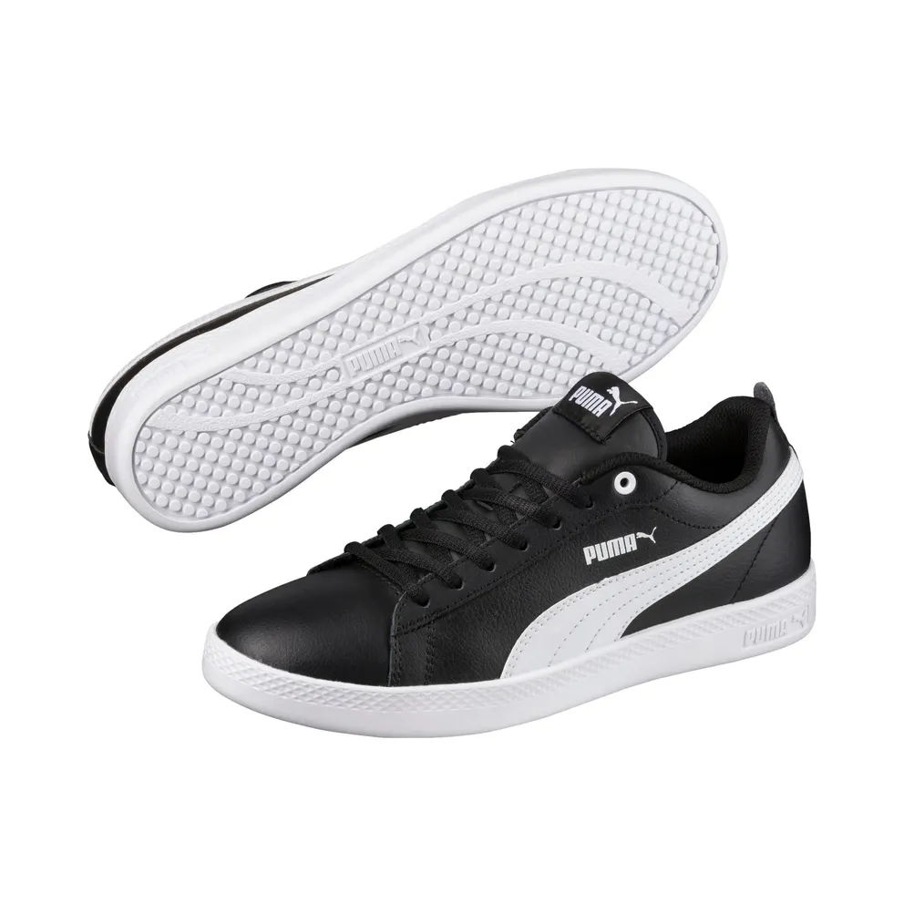 Puma Smash v2 leren White/Black (365208-02)
