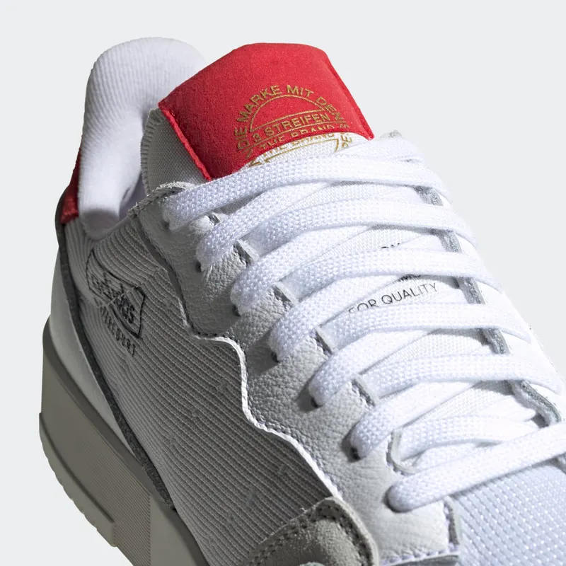 Adidas Supercourt Cloud White / Cloud White / Scarlet (EF5881)