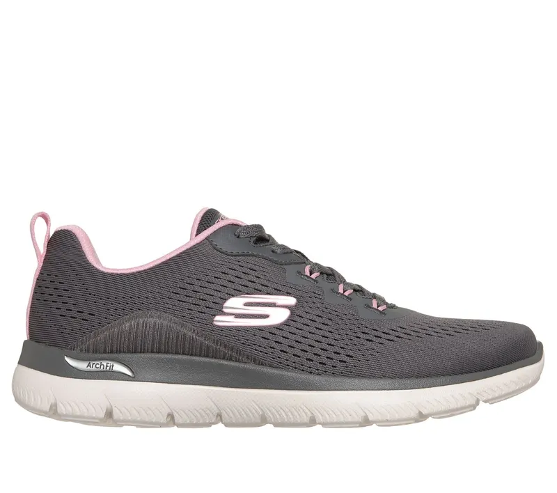 Skechers Arch Fit Summits – Daily Flow Sneaker Houtskool/Pink