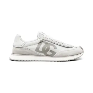 Dolce & Gabbana Mixed-material DG Cushion “White/Grey” (CS2288 A5355 8B930)