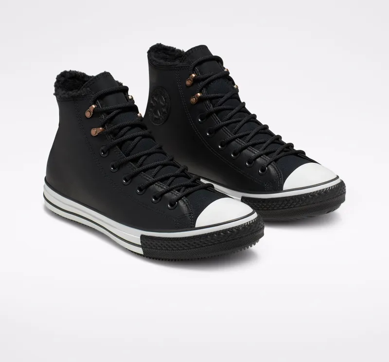 Converse Chuck Taylor All-Star Winter Hi Sherpa Leather Black (165936C)