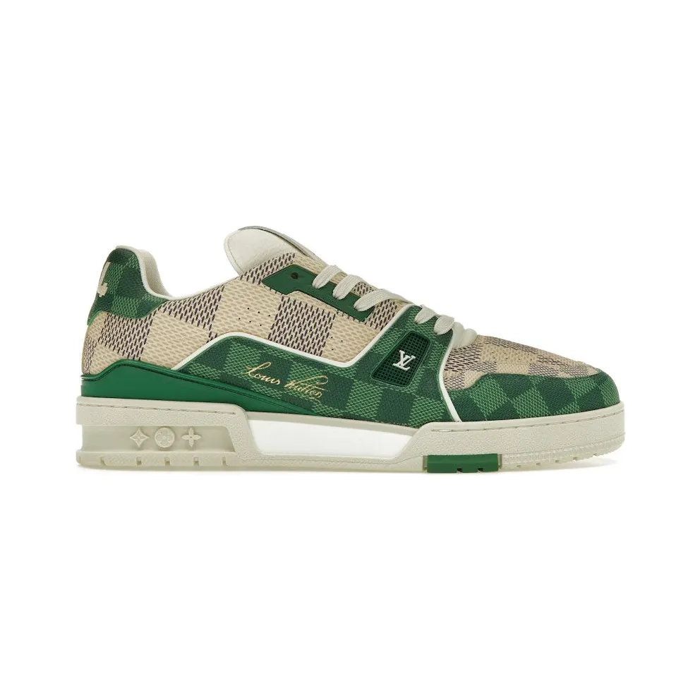 Louis Vuitton LV Trainer Damier White Green (1AC58D)