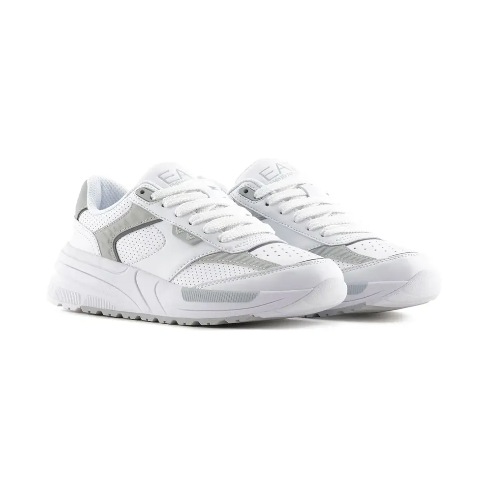 Ea7 Emporio Armani sneaker Triple White / Silver (7X000360AF19082M00768)