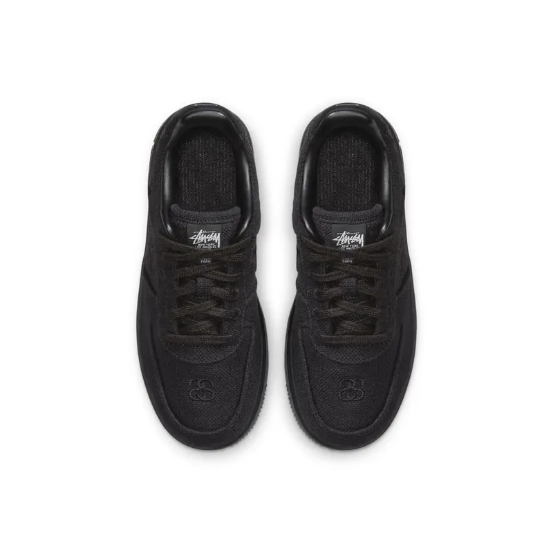 Nike Air Force 1 Low Stussy Black (PS) Black/Black/Black (DD1578-001)