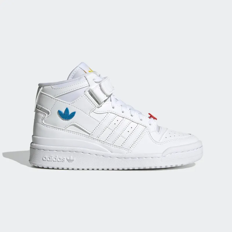 adidas Forum Mid Cloud White / Red / Bright Blue (GY9235)