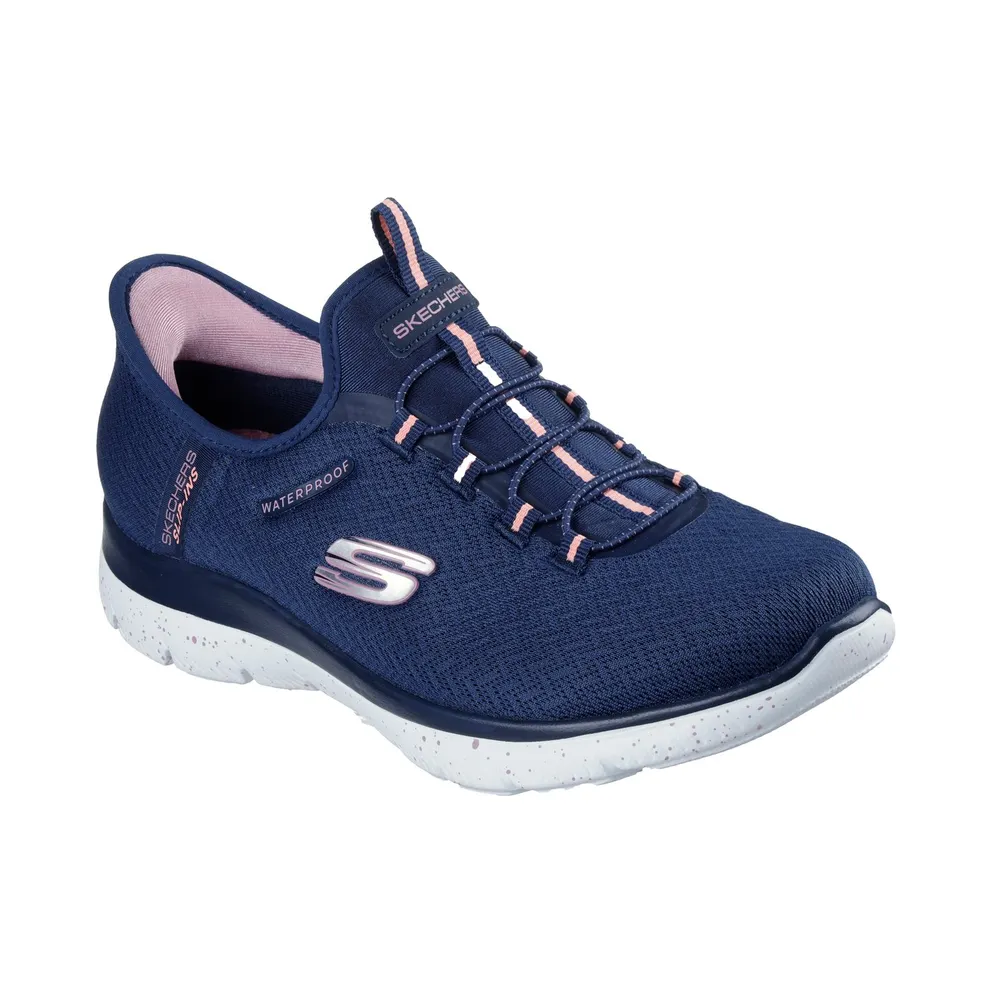 Skechers Slip-ins Waterproof: Summits – Best Choice Sneaker Marine/Coral