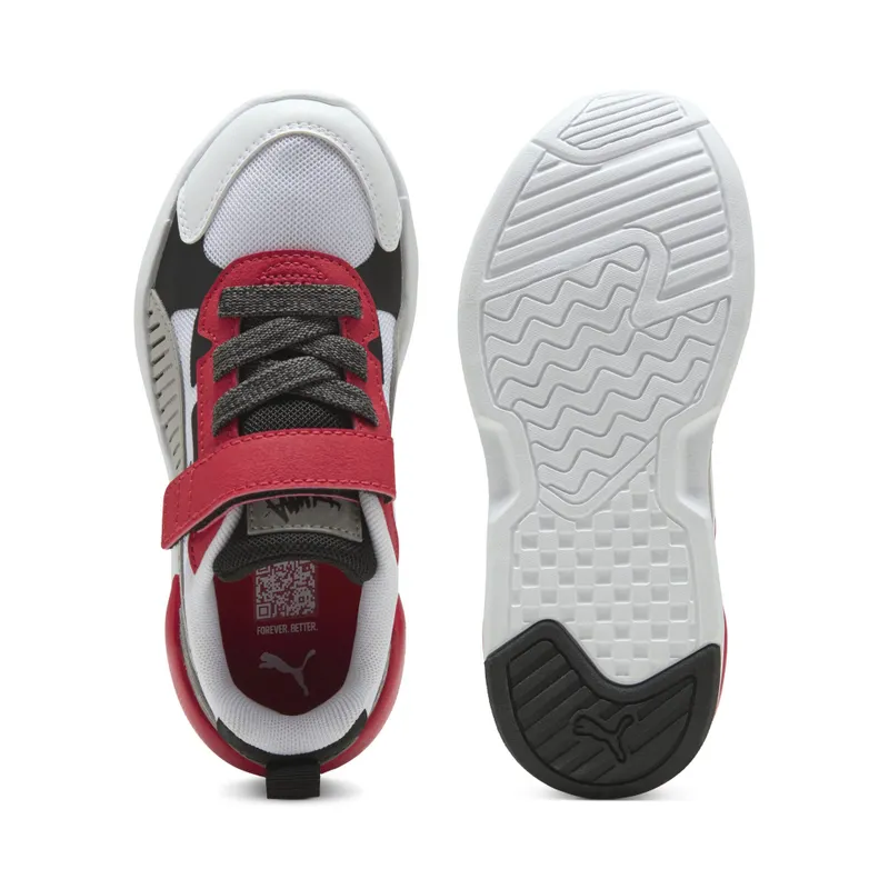 Puma X-Ray 3 MID 90s “Puma White / Gray Echo / For All Time Red” (405024_01)