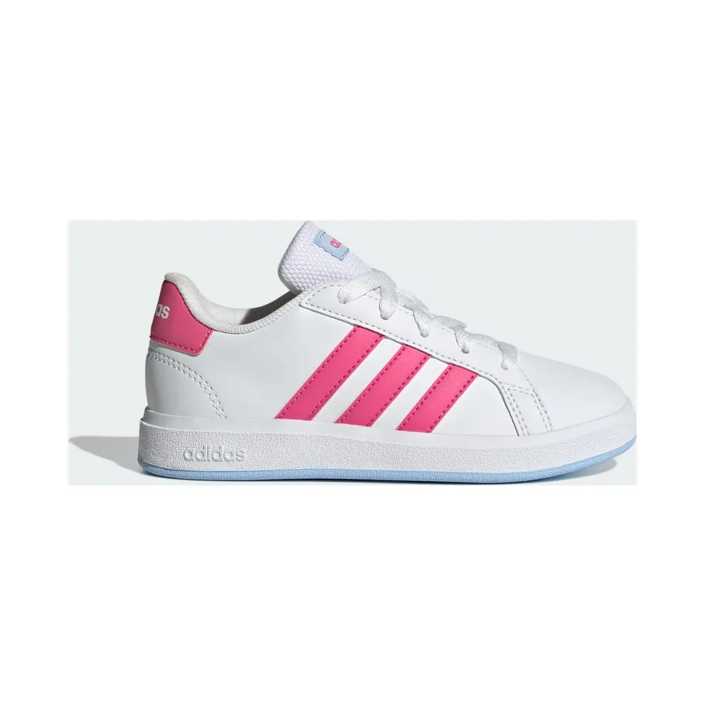 Adidas Grand Court Lifestyle Tennis Lace-Up Cloud White / Pulse Magenta / Glow Blue (JI0971)