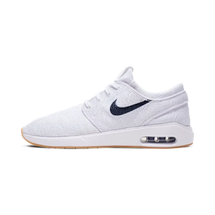 Nike SB Air Max Stefan Janoski 2 “White / Celestial Gold / Gum Light Brown / Obsidian” (AQ7477-102)