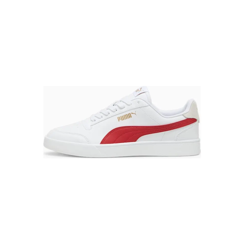 Puma Shuffle White / Club Red / Gold (309668-31)